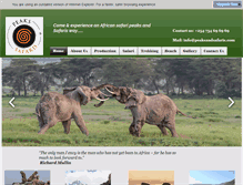 Tablet Screenshot of peaksandsafaris.com